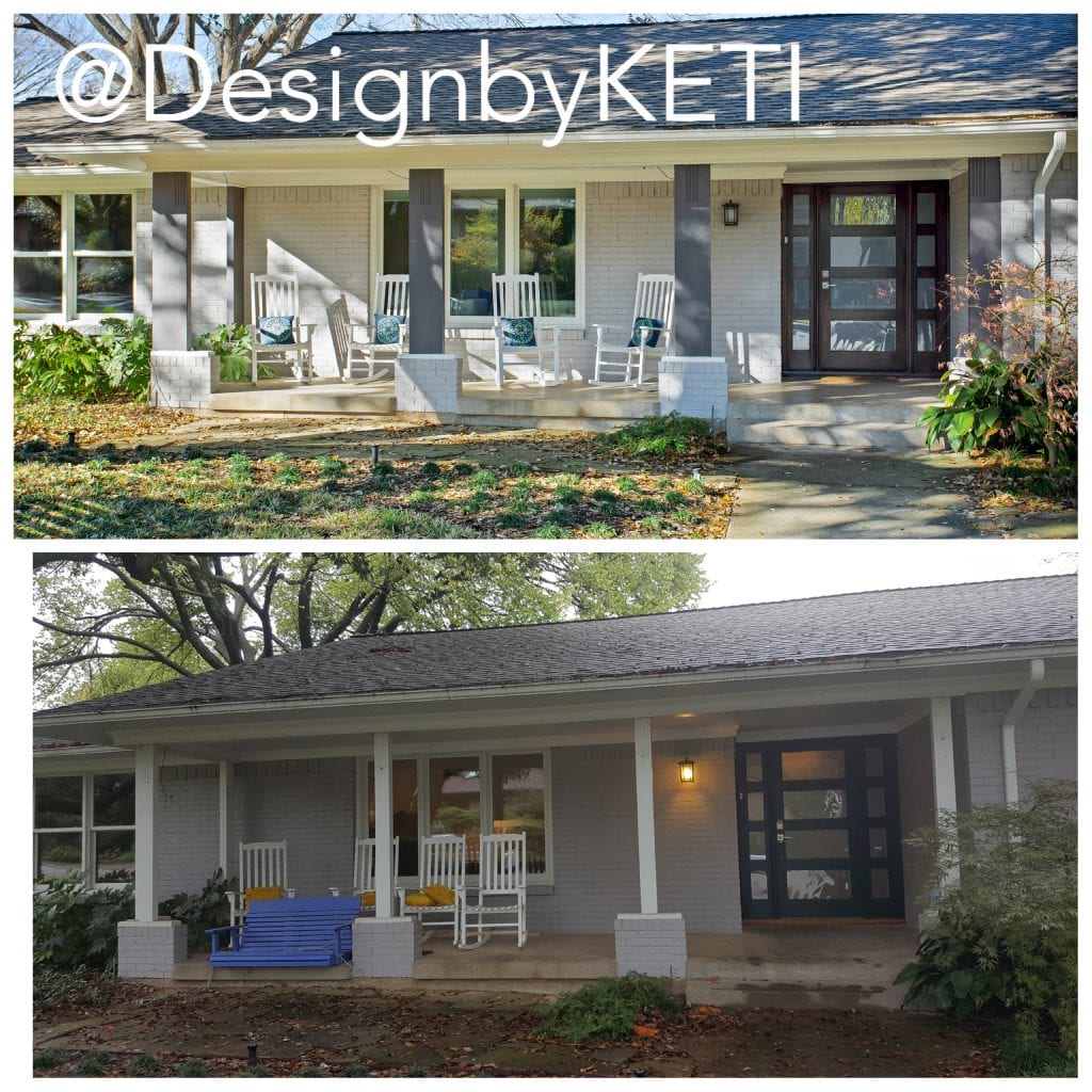 design by keti home staging consultation before and after dallas tx home exterior