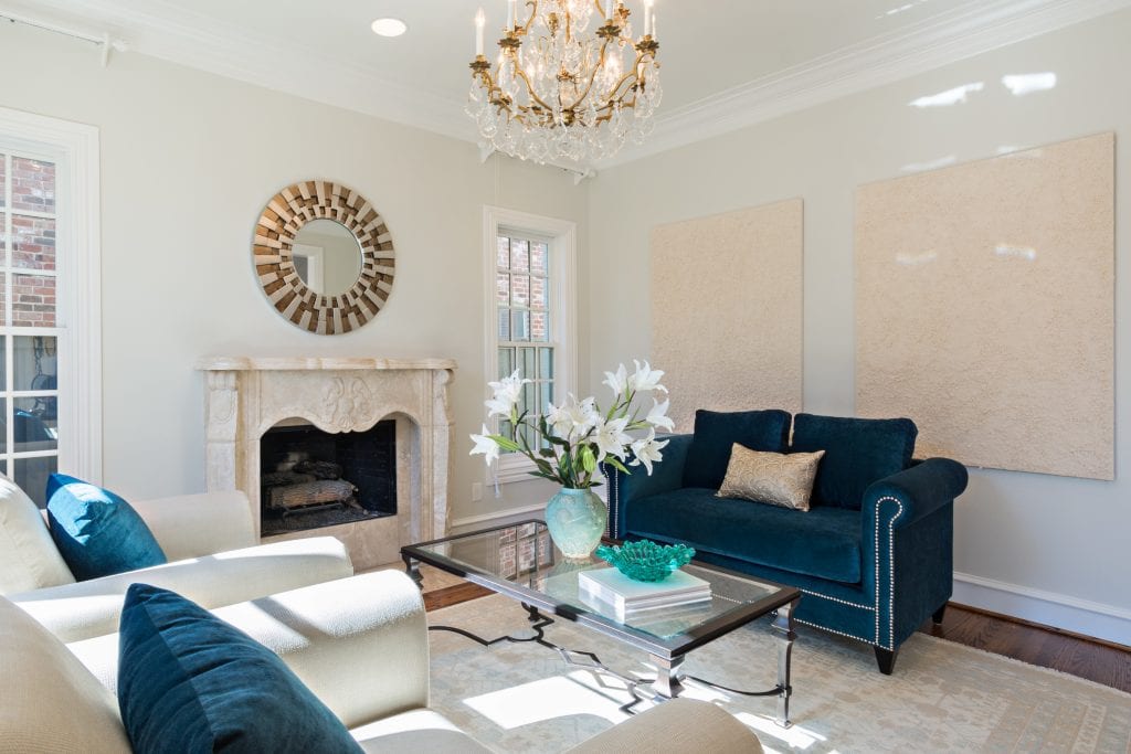 dallas texas home staging design by keti formal living room home for sale
