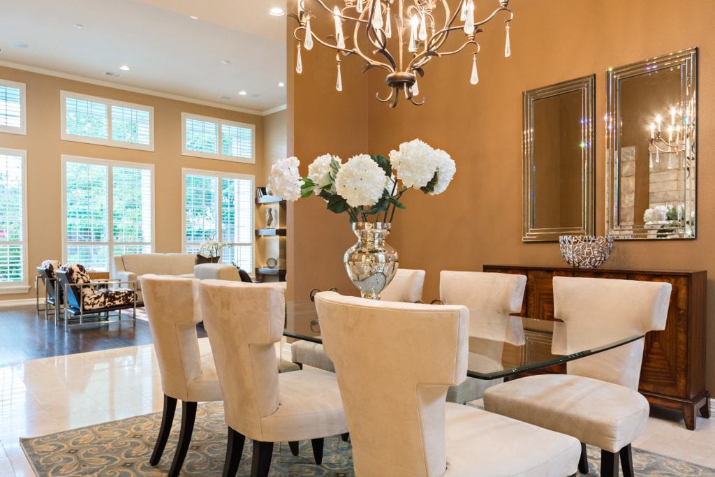 Design-by-Keti-Dallas-Texas-Renovations-Interior-Design-Home-Staging-Luxury-Dining-Room-Upholstered-Chairs-Chandelier-Flowers-Prestonwood