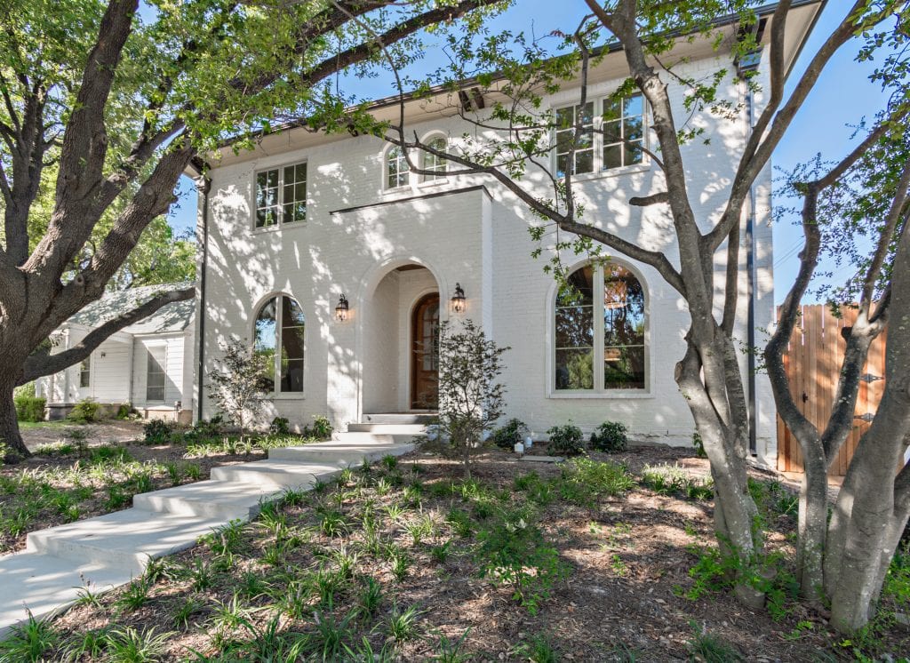 Design-by-Keti-Dallas-Texas-Renovations-Interior-Design-Home-Staging-Luxury-Home-Exterior-Walkway-Front-Door-Windows-Trees-Lakewood