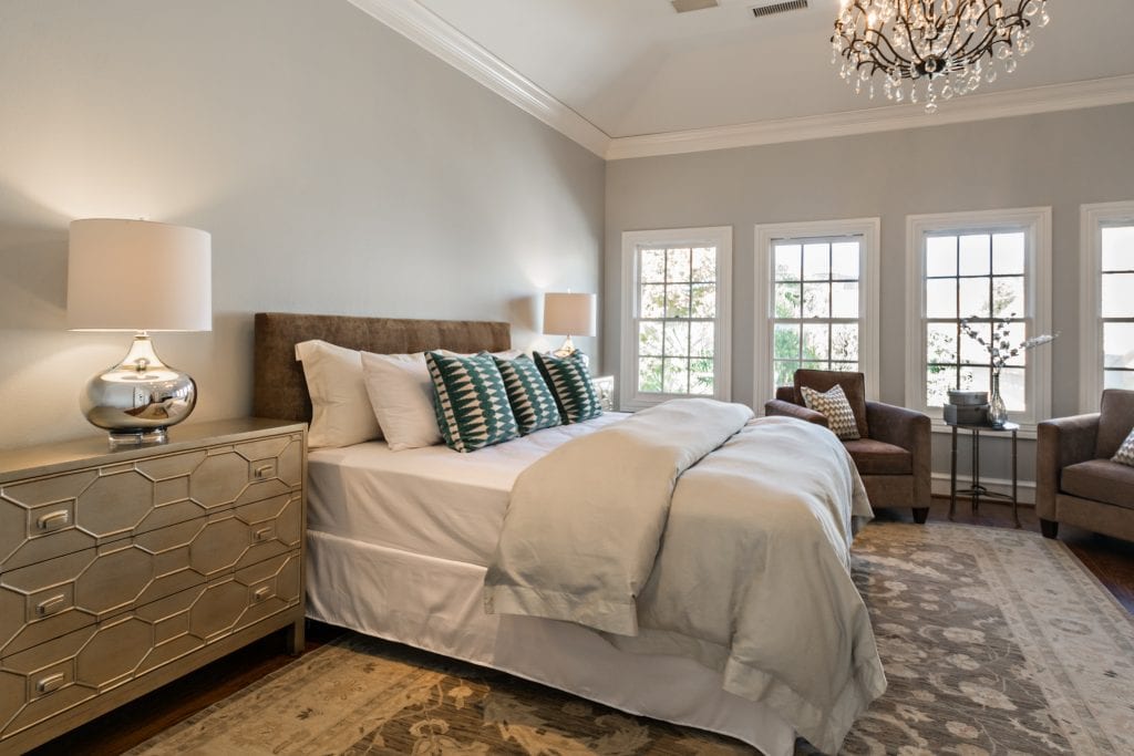Design-by-Keti-Dallas-Texas-Renovations-Interior-Design-Home-Staging-Luxury-Master-Bedroom-Neutral-Bedding-Wood-Flooring-Large-Windows-Chandelier-Highland-Park