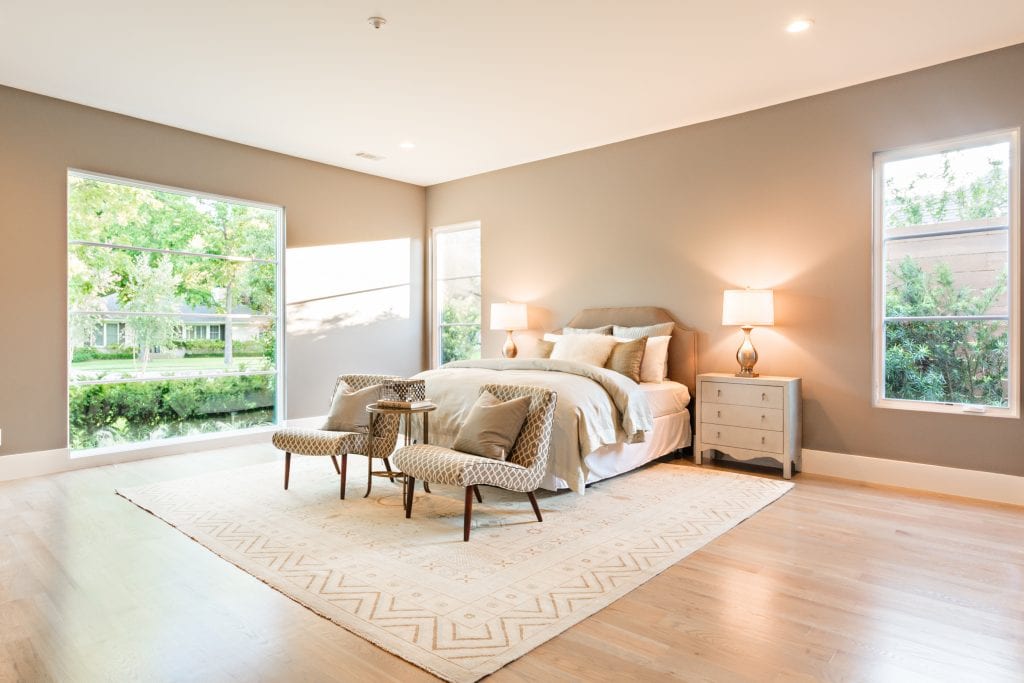 dallas texas home staging design by keti choosing a realtor master bedroom with large windows