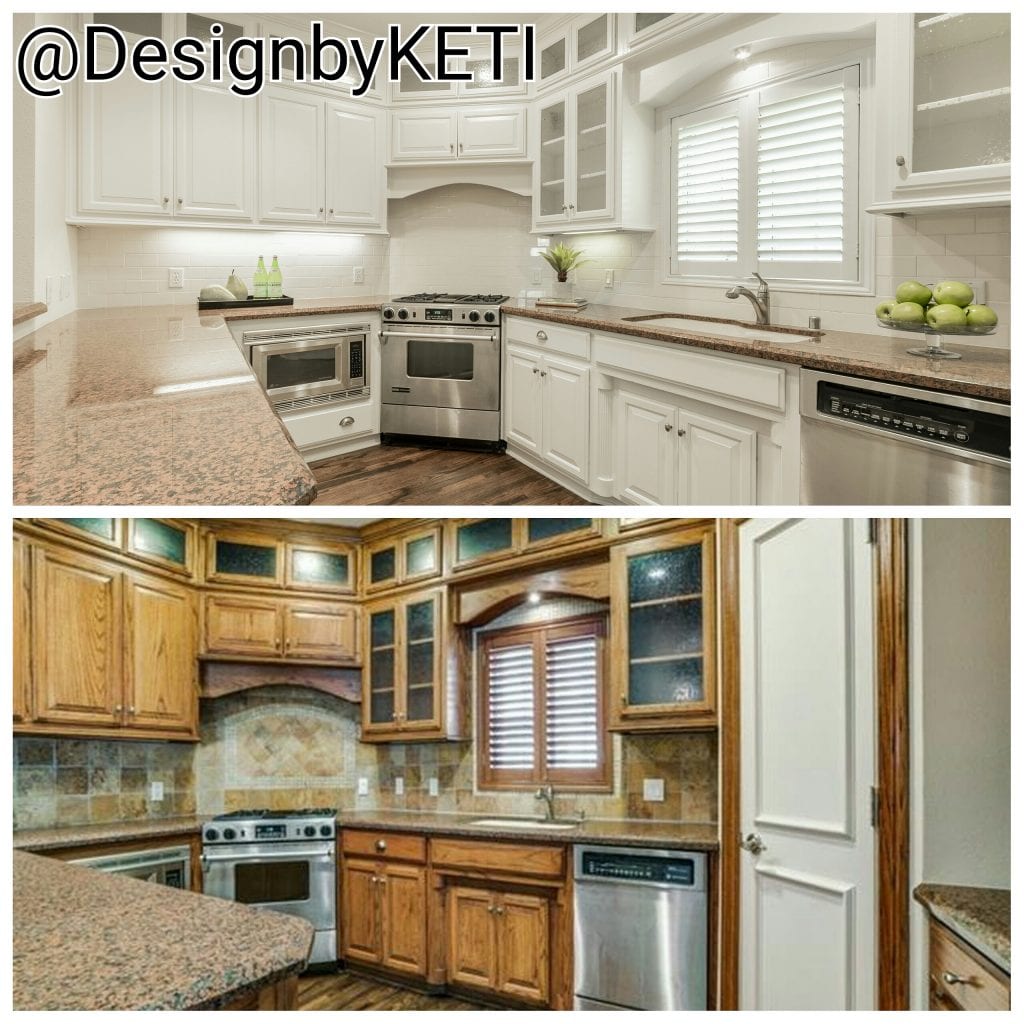design by keti home staging consultation before and after dallas tx luxury kitchen