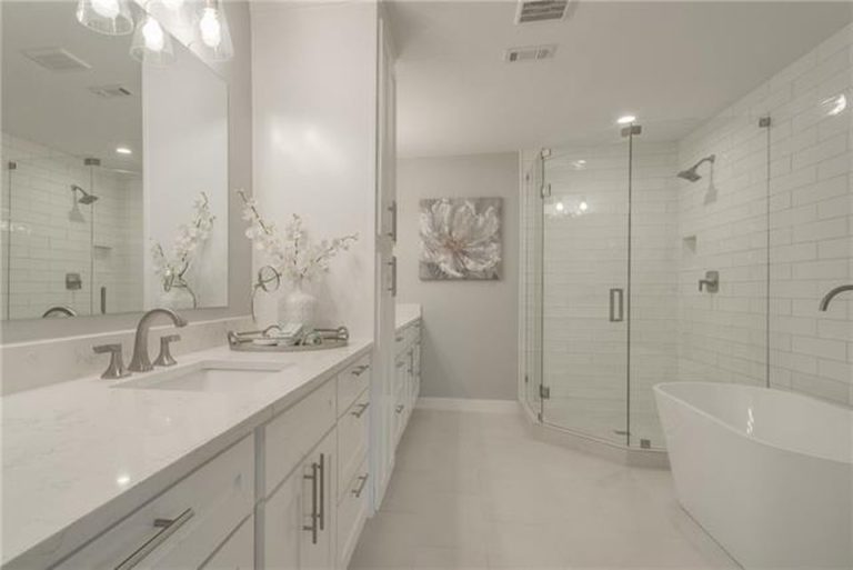 Design-by-Keti-Dallas-Texas-Renovations-Interior-Design-Luxury-Bathroom-Light-Vanity-Large-Mirror-Glass-Shower-Artwork-Preston-Hollow