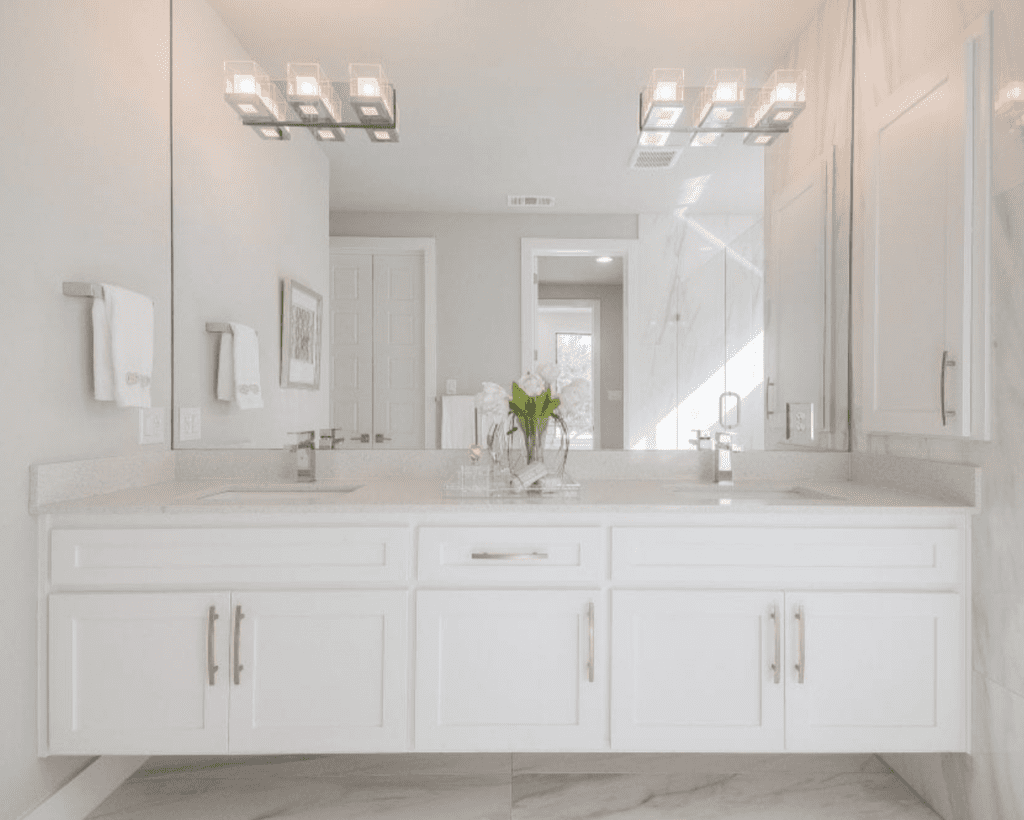 bathroom remodel design by keti dallas modern classic white exciting lighting stone flooring marble veins