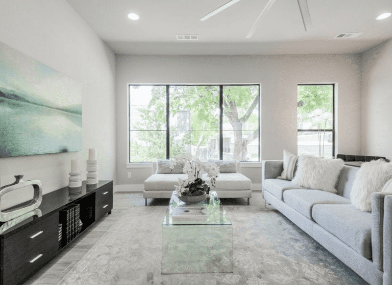 Design-by-Keti-Dallas-Texas-Renovations-Interior-Design-Home-Staging-Luxury-Living-Room-White-Sofas-Large-Windows-Dallas-East-Village