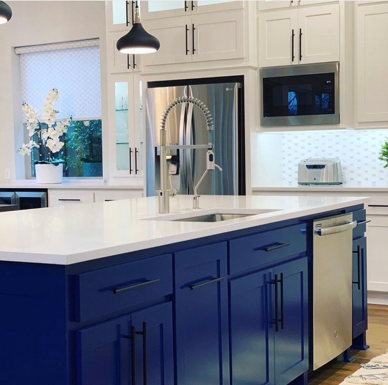 design by keti home kitchen spacious blue cabinets fresh elegant