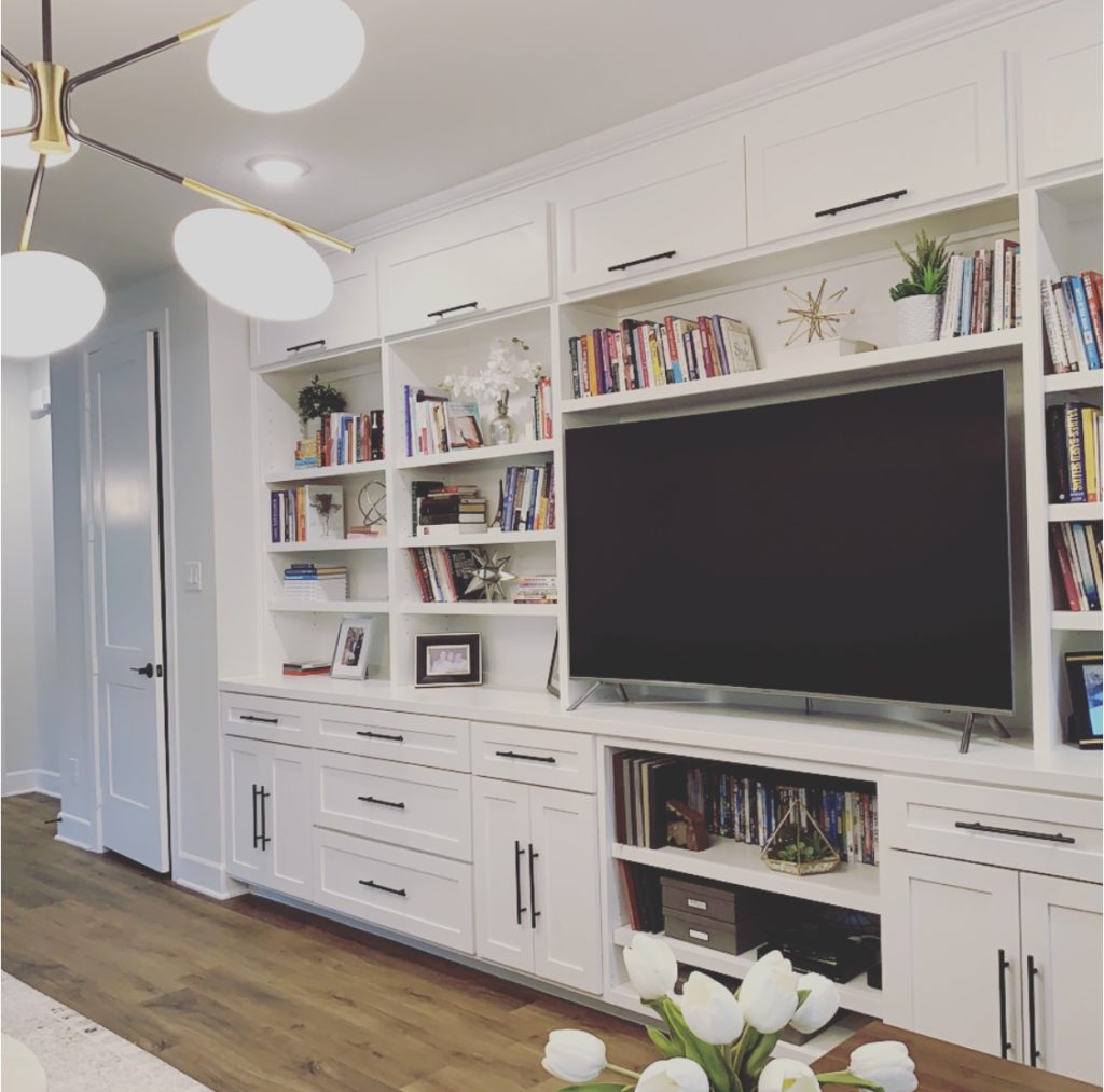 supportive home design and staging dallas tx living room built-ins with television