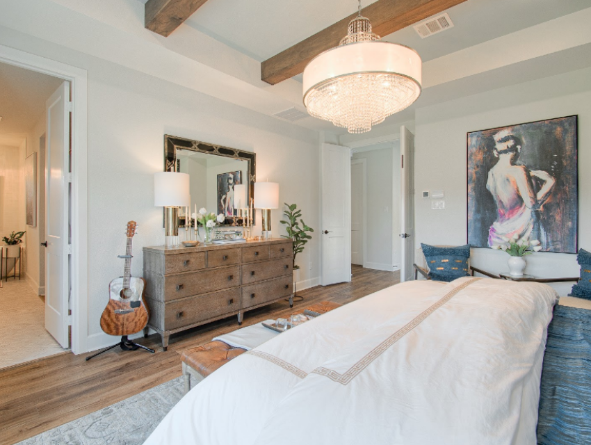 dallas bathroom before and after chandelier exposed beams fresh traditional master bedroom design