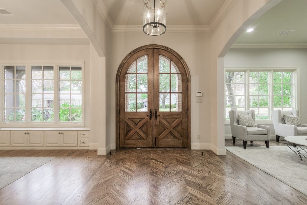 Design-by-Keti-Dallas-Texas-Renovations-Interior-Design-Home-Staging-Luxury-Home-Entryway-Arched-Door-Chandelier-West-Highland-Park